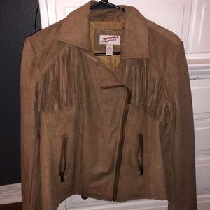Fringe suede women’s jacket